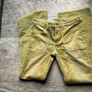 Anthropologie Olive Boot Cut Pants